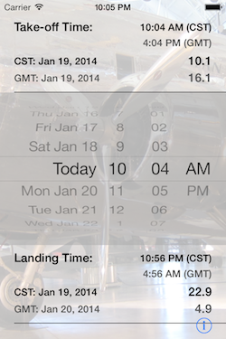 Flight Time Converter iOS Screenshot 2