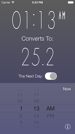 Time Converter 24 iOS Screenshot 3
