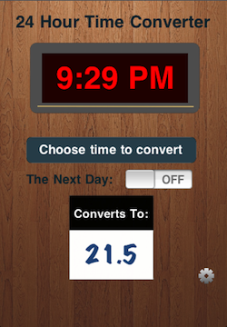 Time Converter 24, v1.0 Simple Clock